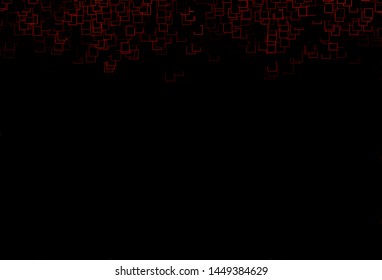 Dark Orange vector cover in polygonal style. Modern abstract illustration with colorful rectangles. Smart design for your business advert.