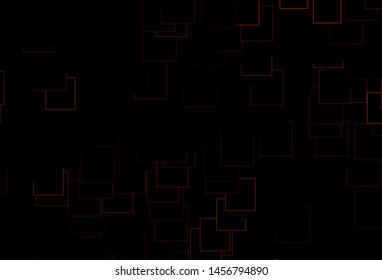 Dark Orange vector cover in polygonal style. Illustration with set of colorful rectangles. Smart design for your business advert.
