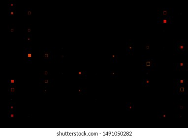 Dark Orange vector cover with polygonal style. Modern abstract illustration with colorful rectangles. Best design for your ad, poster, banner.