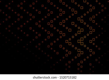 Dark Orange vector cover with polygonal style. Rectangles on abstract background with colorful gradient. Pattern for websites, landing pages.