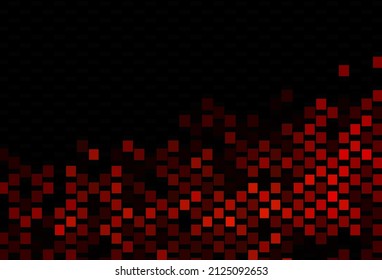 Dark Orange vector cover with polygonal style. Glitter abstract illustration with rectangular shapes. Background for cell phones.