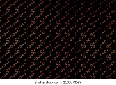 Tapa vectorial de color naranja oscuro con estilo poligonal. Ilustración abstracta moderna con rectángulos coloridos. Patrón para sitios web, páginas de inicio.