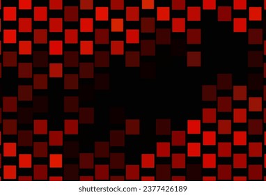 Dunkelorangefarbene Vektorgrafik mit polygonalem Stil. Abstrakte Glitter-Illustration mit rechteckigen Formen. Hintergrund für Mobiltelefone.