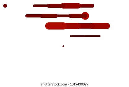 Dark Orange vector cover with rounded stripes. Shining colored illustration with rounded stripes. Best design for your ad, poster, banner.