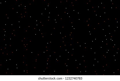 Dark Orange vector cover with small and big stars. Stars on blurred abstract background with gradient. The template can be used as a background.