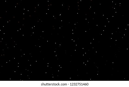 Dark Orange vector cover with small and big stars. Decorative shining illustration with stars on abstract template. The pattern can be used for new year ad, booklets.