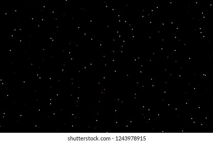 Dark Orange vector cover with small and big stars. Decorative shining illustration with stars on abstract template. The pattern can be used for websites.