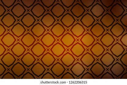 Dark Orange vector cover with small and big stars. Modern geometrical abstract illustration with stars. Template for sell phone backgrounds.
