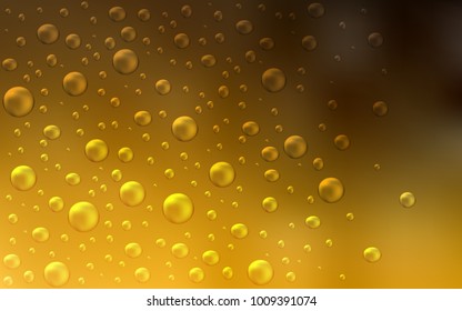 Dark Orange vector cover with spots. Beautiful colored illustration with blurred circles in nature style. New design for ad, poster, banner of your website.