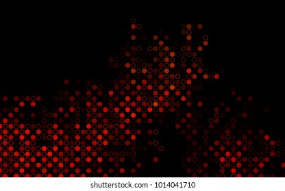 Dark Orange vector  cover with spots. Glitter abstract illustration with blurred drops of rain. The pattern can be used for aqua ad, booklets.