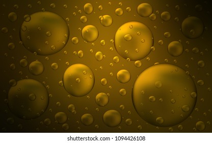 Dark Orange vector cover with spots. Abstract illustration with colored bubbles in nature style. The pattern can be used for beautiful websites.