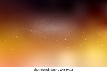 Dark Orange vector cover with spots. Abstract illustration with colored bubbles in nature style. New design for ad, poster, banner of your website.