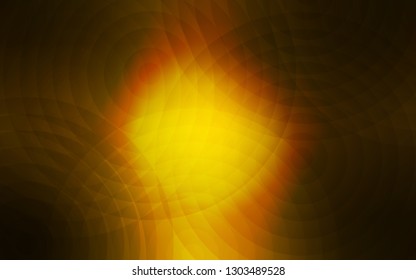 Dark Orange vector cover with spots. Glitter abstract illustration with blurred drops of rain. Pattern can be used for futuristic ad, booklets.