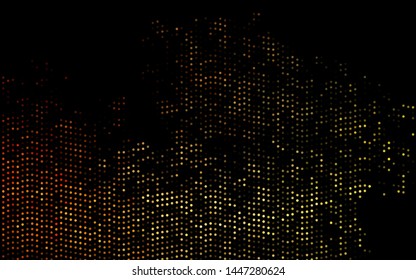 Dark Orange vector cover with spots. Modern abstract illustration with colorful water drops. Pattern for ads, booklets.