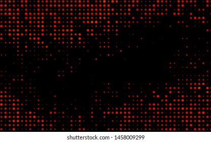 Dark Orange vector cover with spots. Abstract illustration with colored bubbles in nature style. Pattern for ads, leaflets.