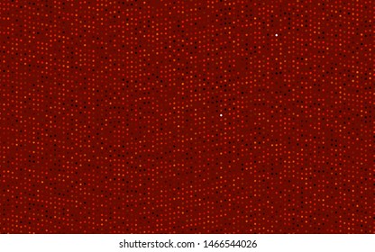 Dark Orange vector cover with spots. Blurred bubbles on abstract background with colorful gradient. Design for posters, banners.