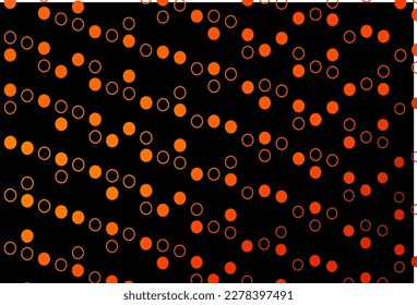 Dark Orange vector cover with spots. Beautiful colored illustration with blurred circles in nature style. Pattern for beautiful websites.