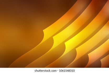 Dark Orange vector cover with stright stripes. Glitter abstract illustration with colored sticks. Template for your beautiful backgrounds.