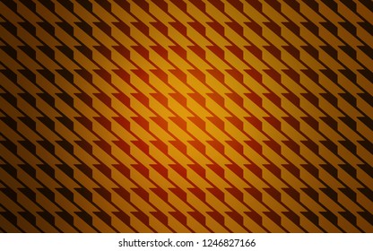 Dark Orange vector cover with stright stripes. Blurred decorative design in simple style with lines. Pattern for ads, posters, banners.