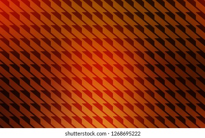 Dark Orange vector cover with stright stripes. Blurred decorative design in simple style with lines. Smart design for your business advert.