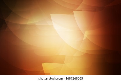 Dark Orange vector cover with stright stripes. Decorative shining illustration with lines on abstract template. The pattern for ad, booklets, leaflets.