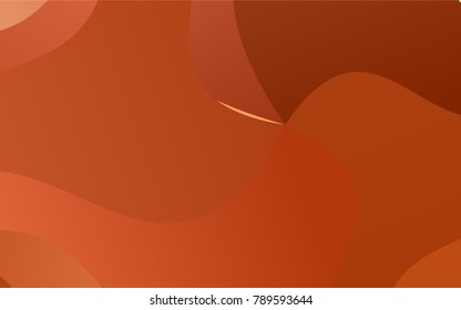 Dark Orange vector crooked abstract template. Shining illustration, which consist of blurred lines. Brand-new design for your business.