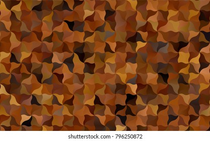Dark Orange vector crooked abstract template. Glitter abstract illustration with wry lines. The best blurred design for your business.