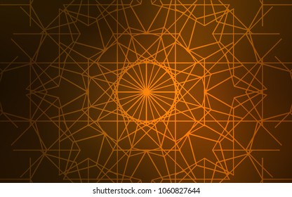 Dark Orange vector doodle blurred background. Modern geometrical abstract illustration with doodles drawn by child. The completely new template can be used for your brand book.
