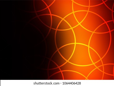 Dark Orange vector doodle blurred background. A vague abstract illustration with doodles in Indian style. The pattern can be used for coloring books and pages for kids.
