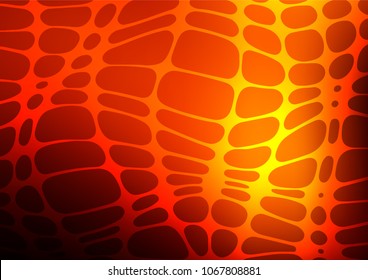 Dark Orange vector doodle blurred texture. Glitter abstract illustration with doodles and Zen tangles. The pattern can be used for heads of websites and designs.