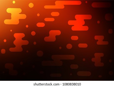 Dark Orange vector doodle blurred pattern. Brand-new colored illustration in blurry style with doodles. Brand-new design for your business.