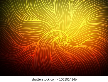 Dark Orange vector doodle blurred background. Doodles on blurred abstract background with gradient. The pattern can be used for heads of websites and designs.