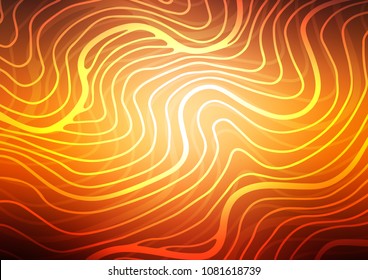 Dark Orange vector doodle blurred background. Brand-new colored illustration in blurry style with doodles. The pattern can be used for heads of websites and designs.