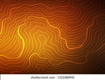 Dark Orange vector doodle blurred pattern. Doodles on blurred abstract background with gradient. Hand painted design for web, wrapping, wallpaper.