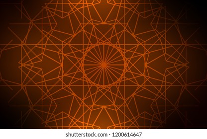 Dark Orange vector doodle blurred background. An elegant bright illustration with lines drawn by child in Natural style. The pattern can be used for wallpapers and coloring books.