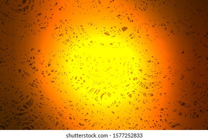 Dark Orange vector doodle blurred texture. Creative illustration in blurred style with roses. Hand painted design for web, wrapping, wallpaper.