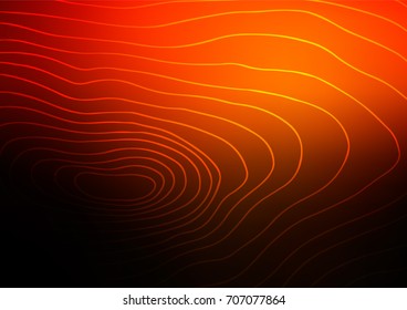 Dark Orange vector doodle blurred pattern. Doodles on blurred abstract background with gradient. The template can be used as a background for cell phones.