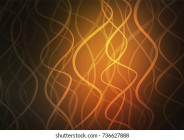 Dark Orange vector doodle blurred background. Geometric doodle illustration in Origami style with gradient. The completely new template can be used for your brand book.