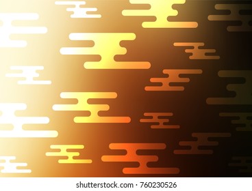 Dark Orange vector doodle blurred background. Colorful illustration in abstract style with doodles and Zen tangles. Brand-new design for your business.