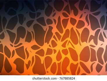 Dark Orange vector doodle blurred texture. An elegant bright illustration with lines in Natural style. Brand-new style for your business design.