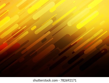Dark Orange vector doodle blurred texture. Colorful abstract illustration with lines in Asian style. A completely new design for your business.