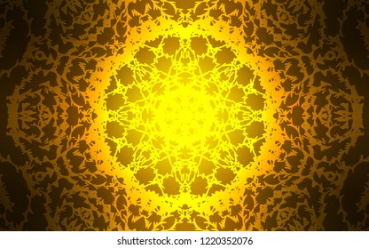 Dark Orange vector doodle bright template. Childish elegant natural pattern with gradient. A completely new design for your business.