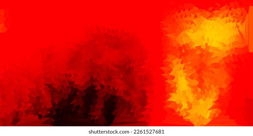 Dark orange vector geometric polygonal design. Colorful abstract illustration with gradient triangles. Background for mobile phones.