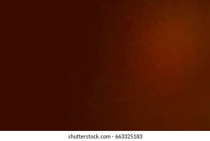 Dark Orange vector geometric simple minimalistic background, which consist of triangles on white background. Triangular pattern with gradient for your business design. 