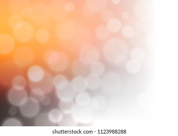 Dark Orange vector glossy abstract background. A completely new color illustration in a bokeh style. The best blurred design for your business.