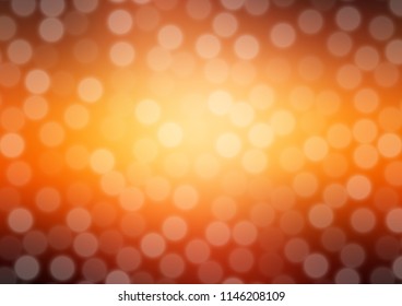 Dark Orange vector glossy abstract background. Colorful illustration in blurry style with gradient. The blurred design can be used for your web site.