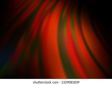 Dark Orange vector glossy abstract template. Creative illustration in halftone style with gradient. The background for your creative designs.