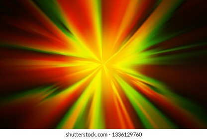 Dark Orange vector glossy abstract layout. Abstract colorful illustration with gradient. Elegant background for a brand book.