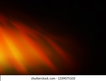 Dark Orange vector glossy abstract background. A vague abstract illustration with gradient. Brand new style for your business design.