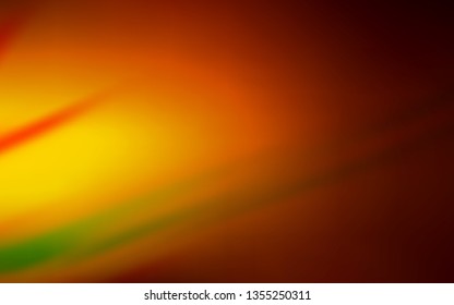 Dark Orange vector glossy abstract background. Colorful abstract illustration with gradient. Blurred design for your web site.